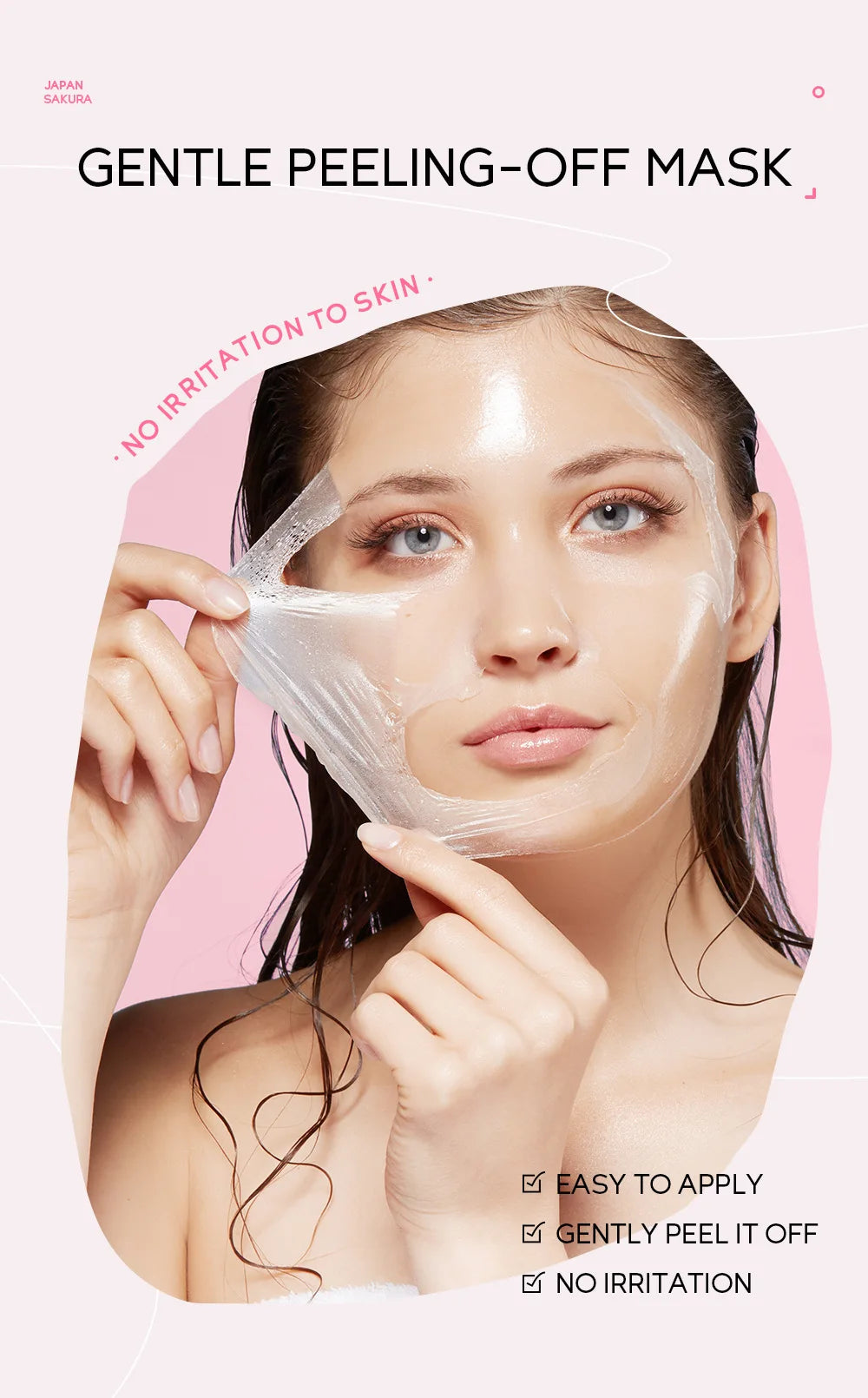Gold Sakura Peeling Face Mask Anti Wrinkle