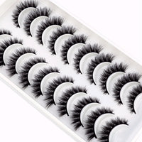 NEW 10 Pairs Natural Long False Eyelashes