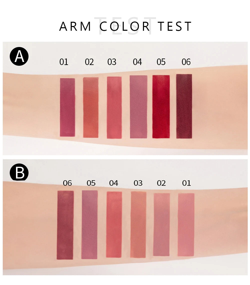 Set of 6 NonStick Cup Liquid lipstick