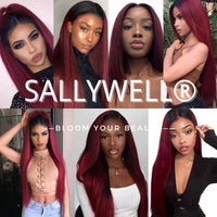 Burgundy Straight Lace Front Wig
