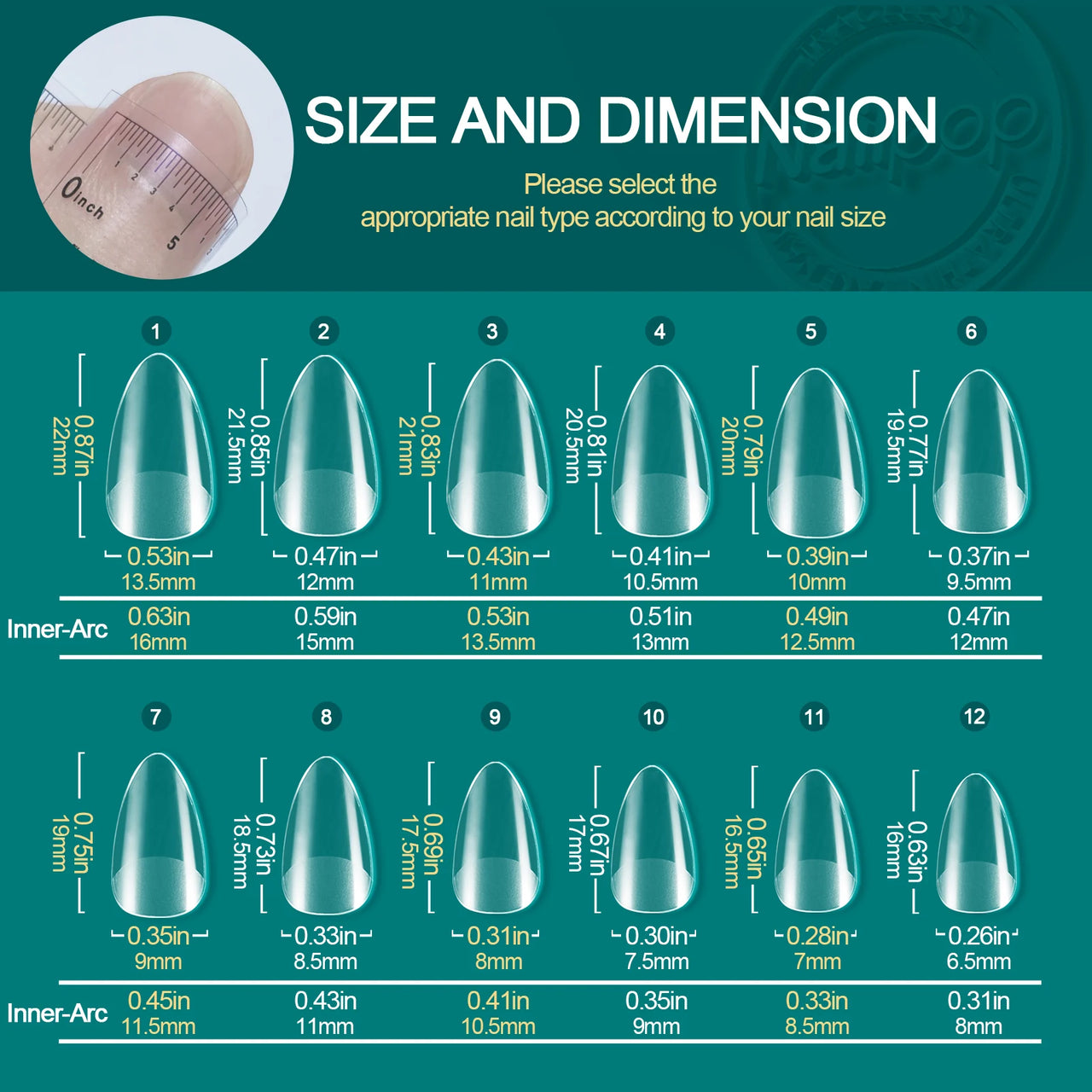 Nailpop 120pcs Acrylic Nails Fake Capsule