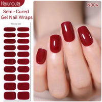 Full Cover Nail Gel Sticker Wraps Manicure
