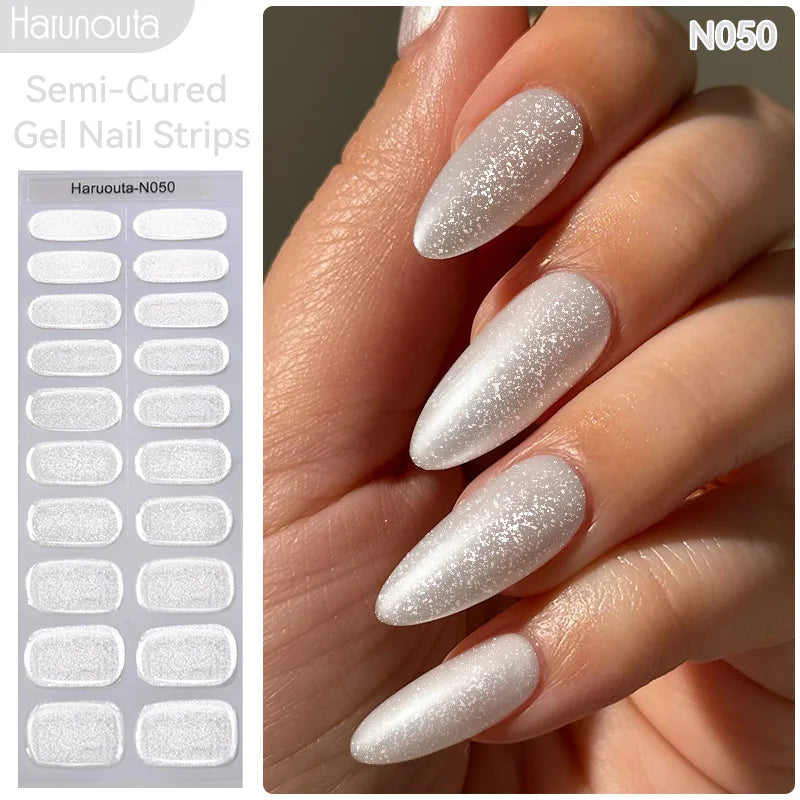 Full Cover Nail Gel Sticker Wraps Manicure