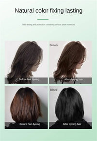 Natural Hair Dye Shampoo Gray White Hair Cover