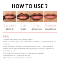 Waterproof Lip Liner Peel