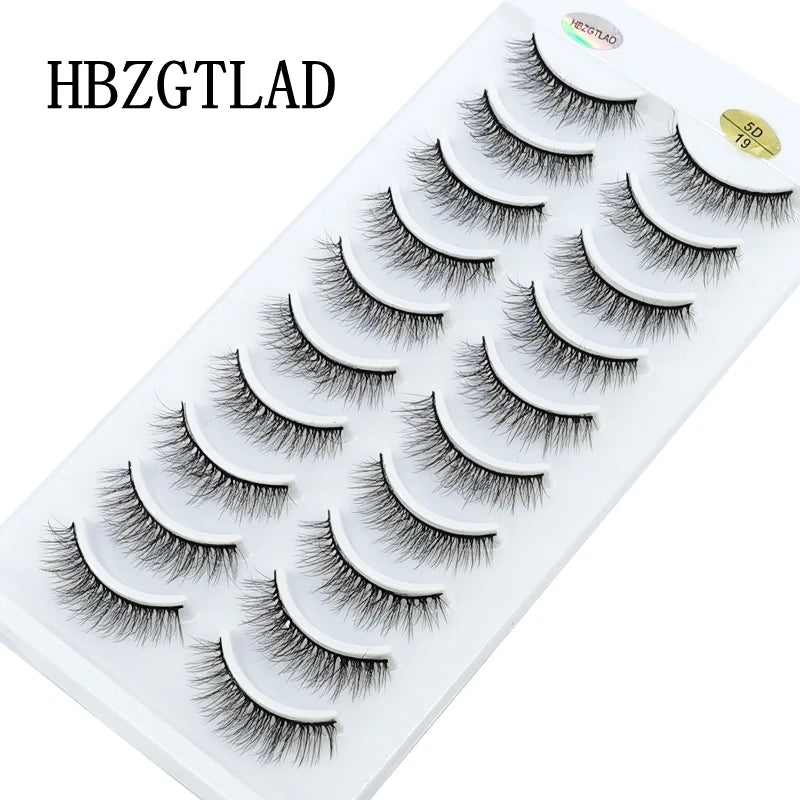 NEW 10 Pairs Natural Long False Eyelashes
