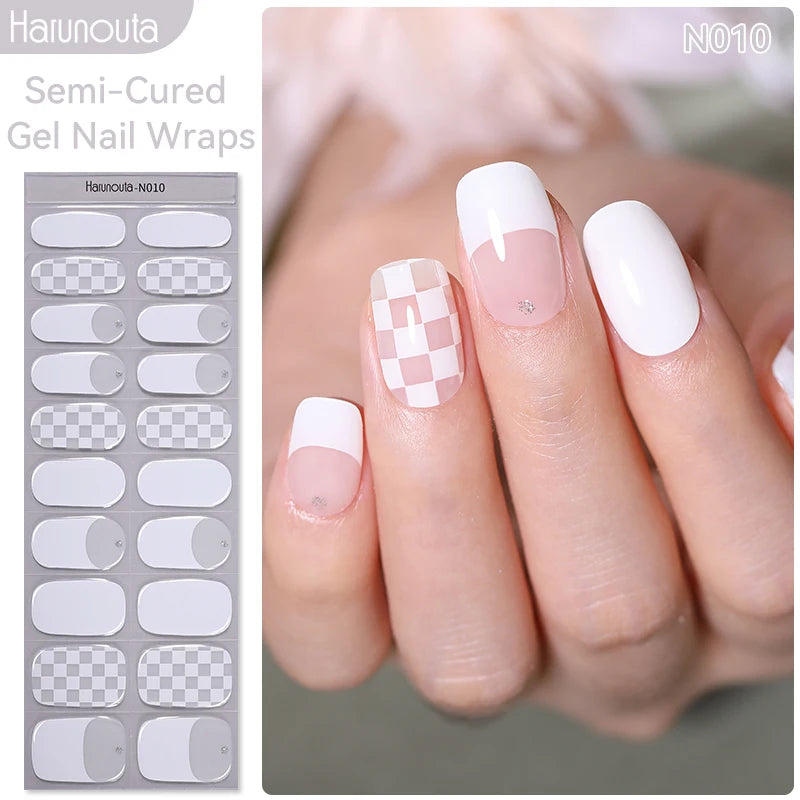 Full Cover Nail Gel Sticker Wraps Manicure