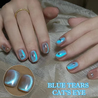 Aurora Blue Tears Cat Eye Magnetic