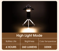 WEST BIKING Portable Camping Light 3 In