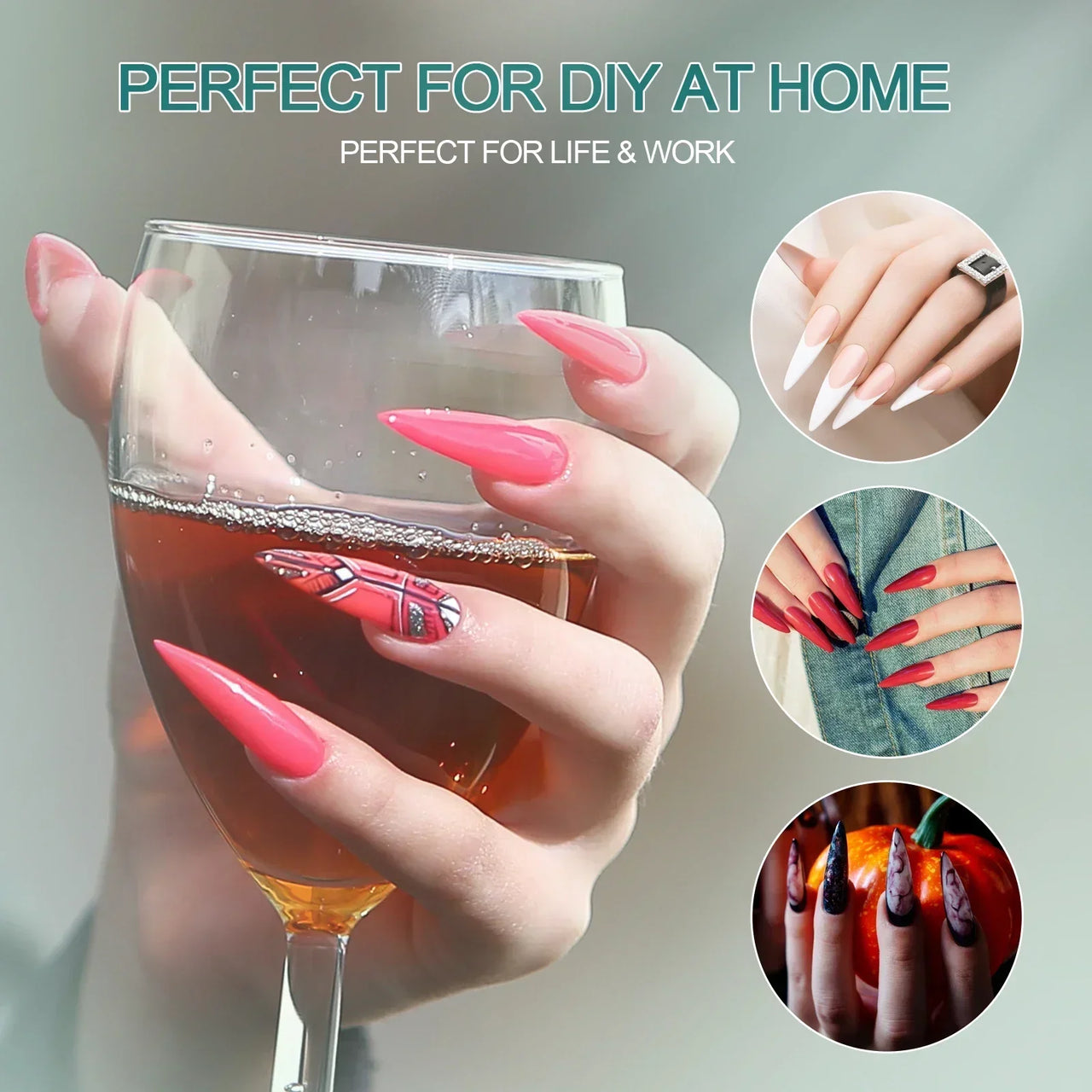 Nailpop 120pcs Acrylic Nails Fake Capsule