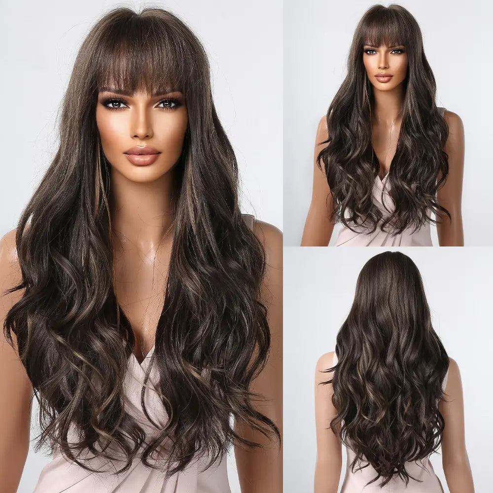 Brown Wavy Wig