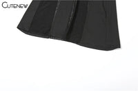 Cutenew Lace Irregular Patchwork Women Dress Sexy Coquette See Through Full Sleeve Maxi Bodycon Lady Stunning Nightout Club Robe