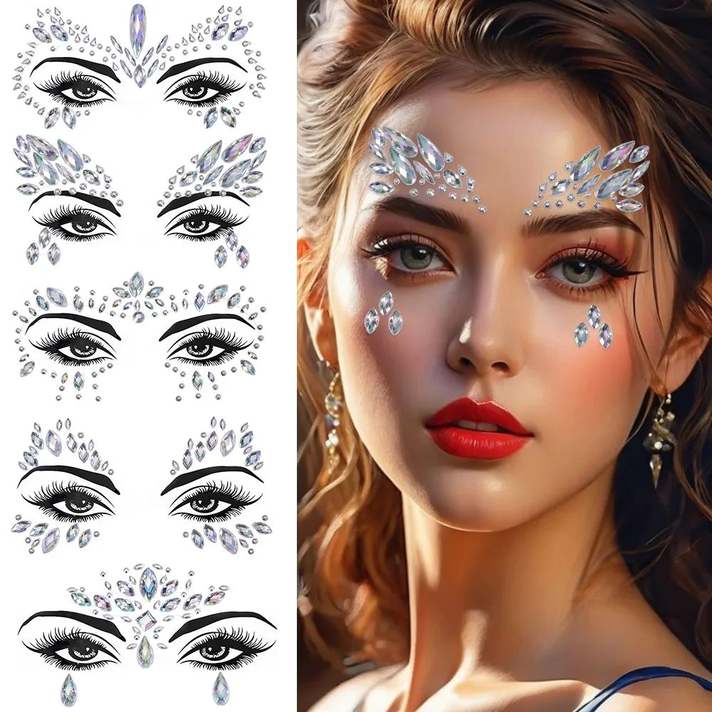 3D Diamond Temporary Tattoo Stickers