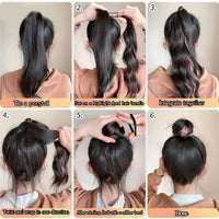 Synthetic Self-Winding Ball Head Wig