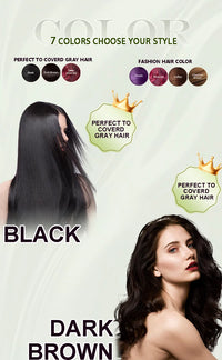Hair Dye Shampoo 3in1 Darkening Hairs Instant Gray To Black