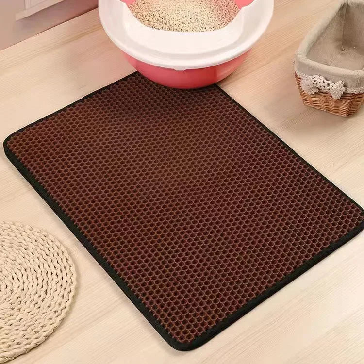 Cat Litter Mat With Gift Double Layer Waterproof