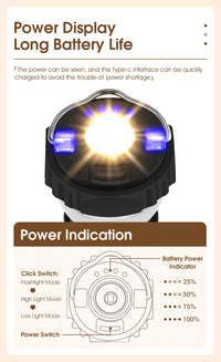 WEST BIKING Portable Camping Light 3 In
