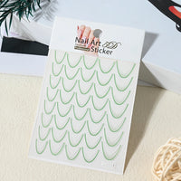 French Gradient Line Nail Art Stickers
