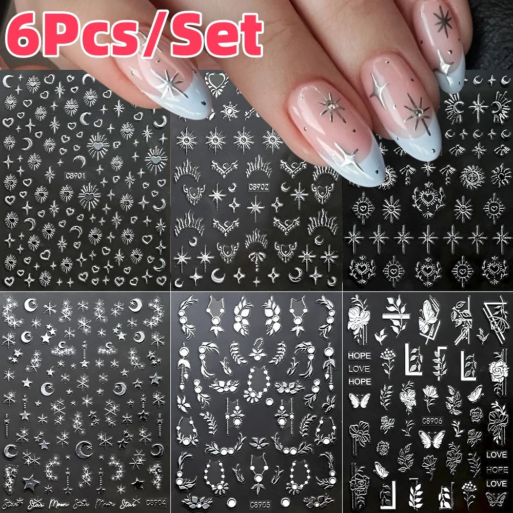 Self-Adhesive Slider Luxury Manicure Decals