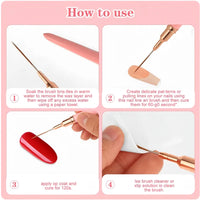 5pcs Nail Art Liner Brush Set UV Gel