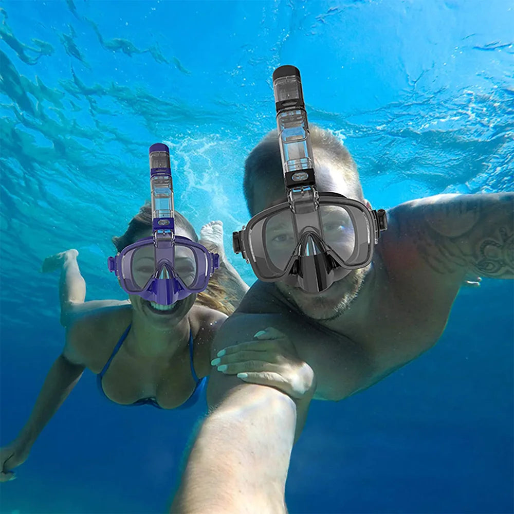 Diving Masks Foldable Anti-Fog Snorkel