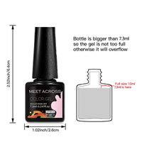 Sparkly Red Pink Gel Nail Polish Glitter Semi Permanent