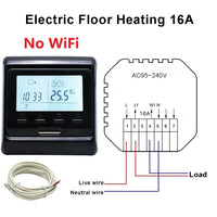 WiFi Thermostat Electric Heating Warm Floor Temperature Controller