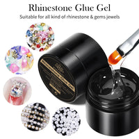 BORN PRETTY 3PCS Rhinestones Glue Gel Set