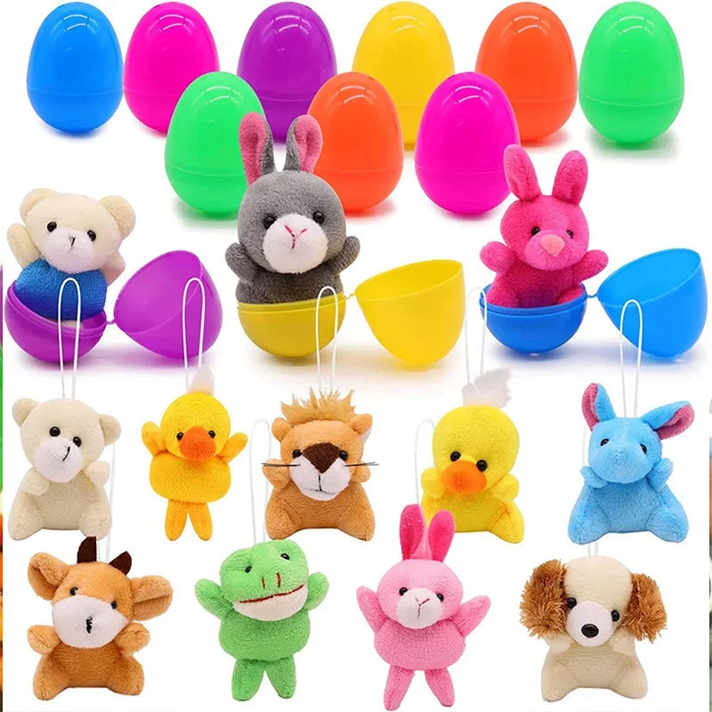 12/24/36pcs Easter Fillable Eggs Colorful