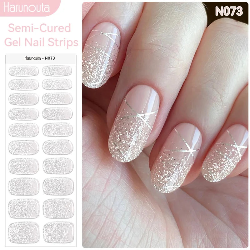 Full Cover Nail Gel Sticker Wraps Manicure