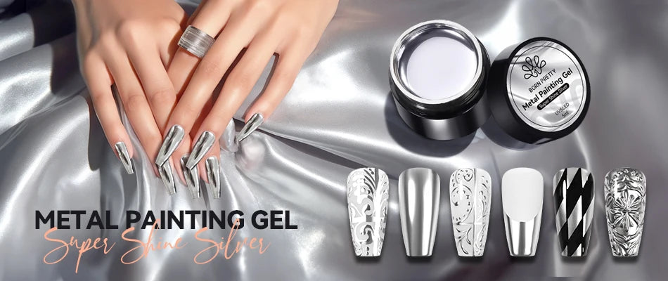 BORN PRETTY 3PCS Rhinestones Glue Gel Set