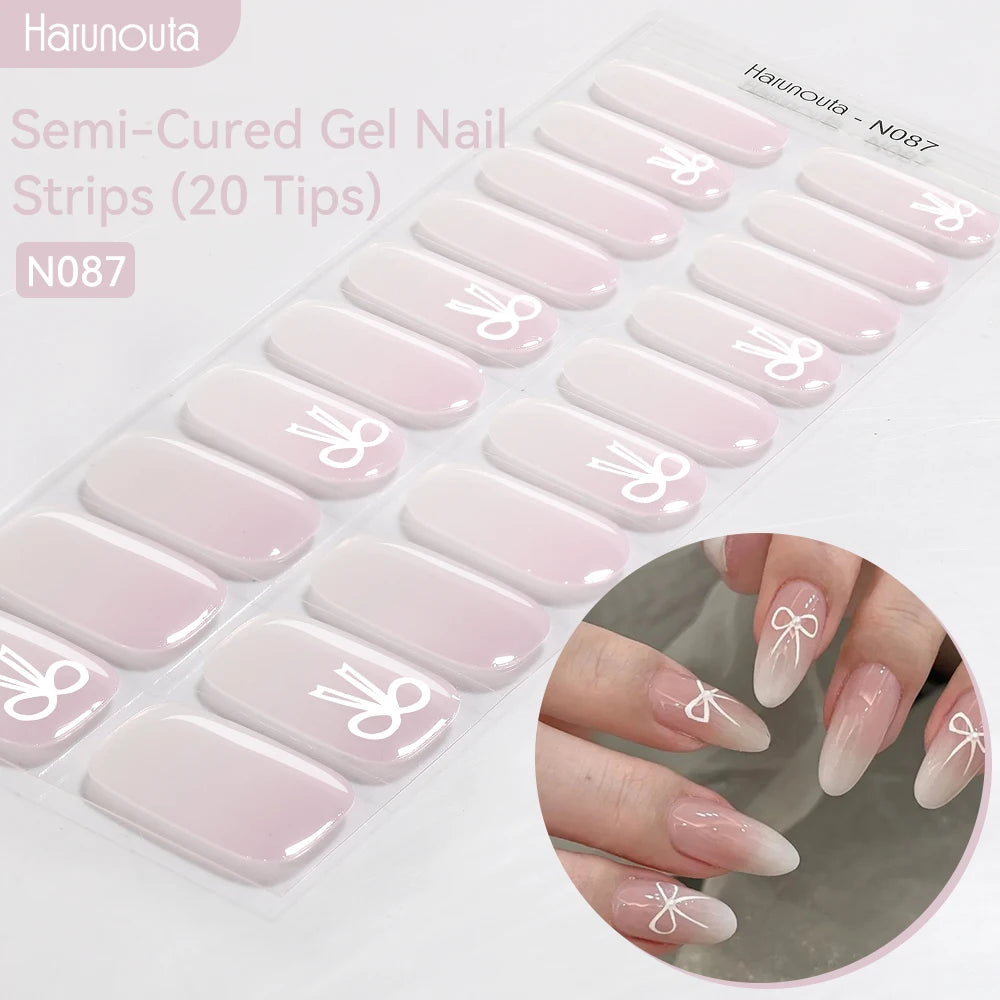 Full Cover Nail Gel Sticker Wraps Manicure