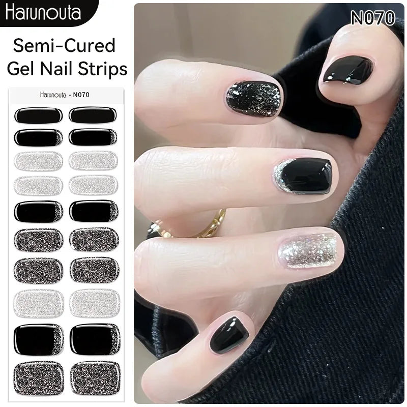 Full Cover Nail Gel Sticker Wraps Manicure