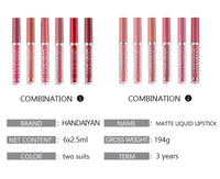 Set of 6 NonStick Cup Liquid lipstick