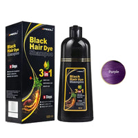 Hair Dye Shampoo 3in1 Darkening Hairs Instant Gray To Black