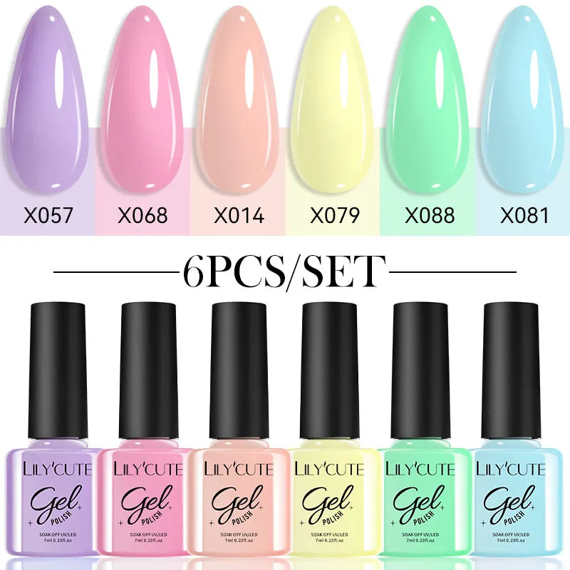 Nail Polish Kit 125 Colors Manicure Semi Permanent