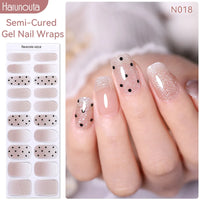 Full Cover Nail Gel Sticker Wraps Manicure