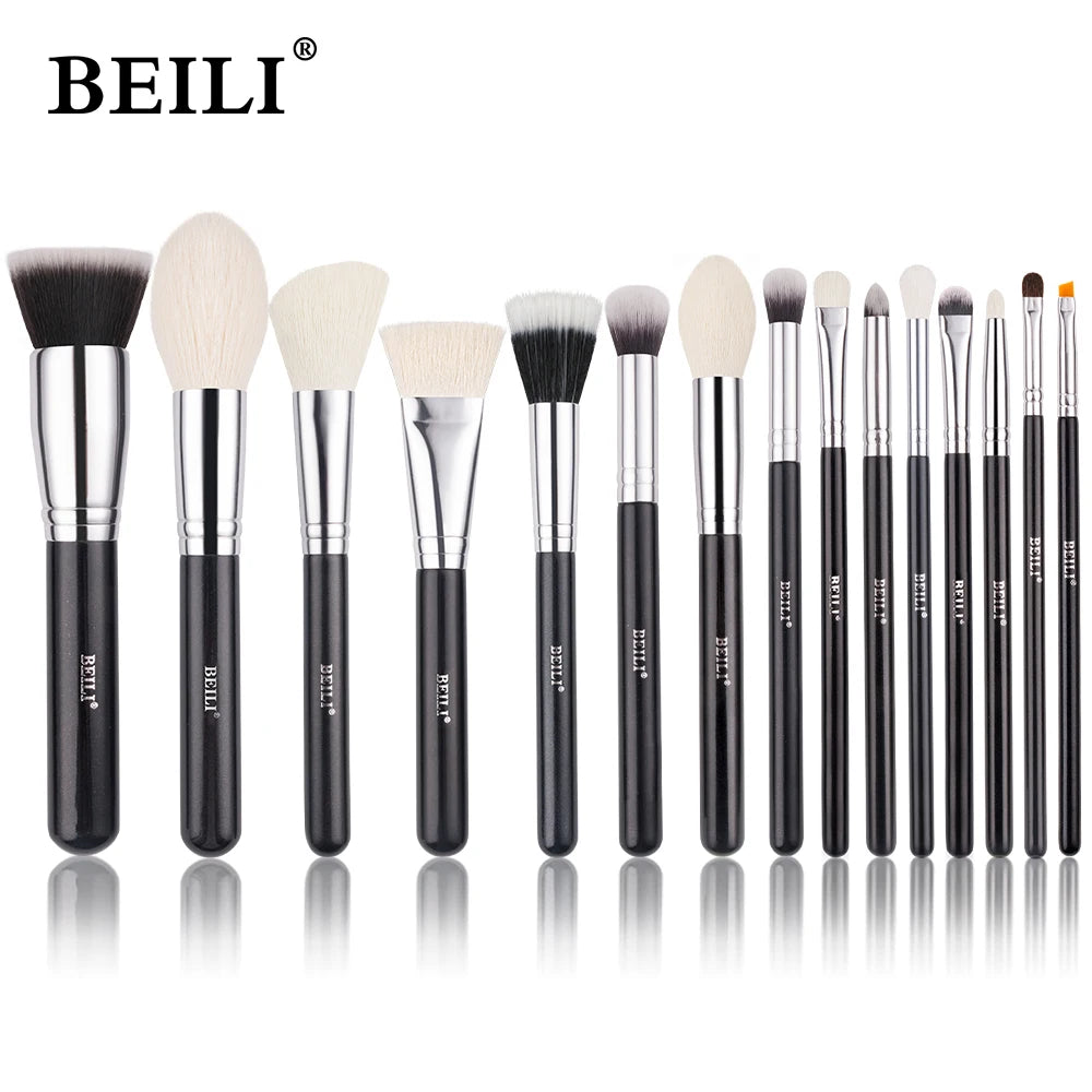 Black Premium Goat Hair Makeup Brush
