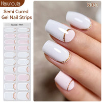 Full Cover Nail Gel Sticker Wraps Manicure