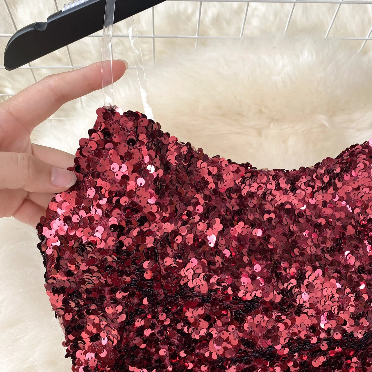 Chic Sequin Asymmetric Backless Slip Dress Sleeveless Korean Fashion Vestidos Women Vintage Summer Hip Wrap Dress