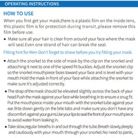 Dry Snorkel Set Diving Mask For Adults