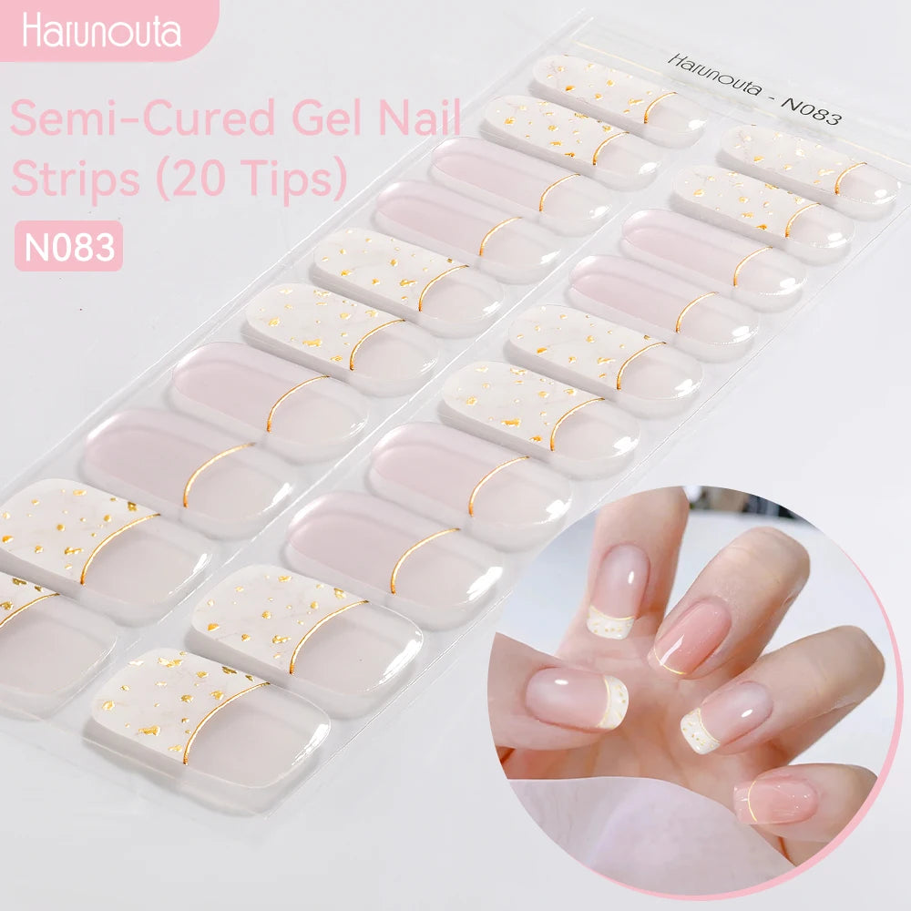Full Cover Nail Gel Sticker Wraps Manicure