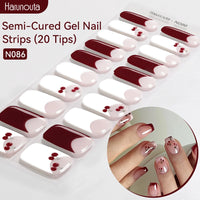 Full Cover Nail Gel Sticker Wraps Manicure