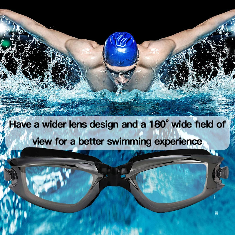 Swimming Goggles One-piece Earplugs