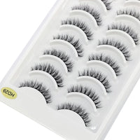 NEW 10 Pairs Natural Long False Eyelashes
