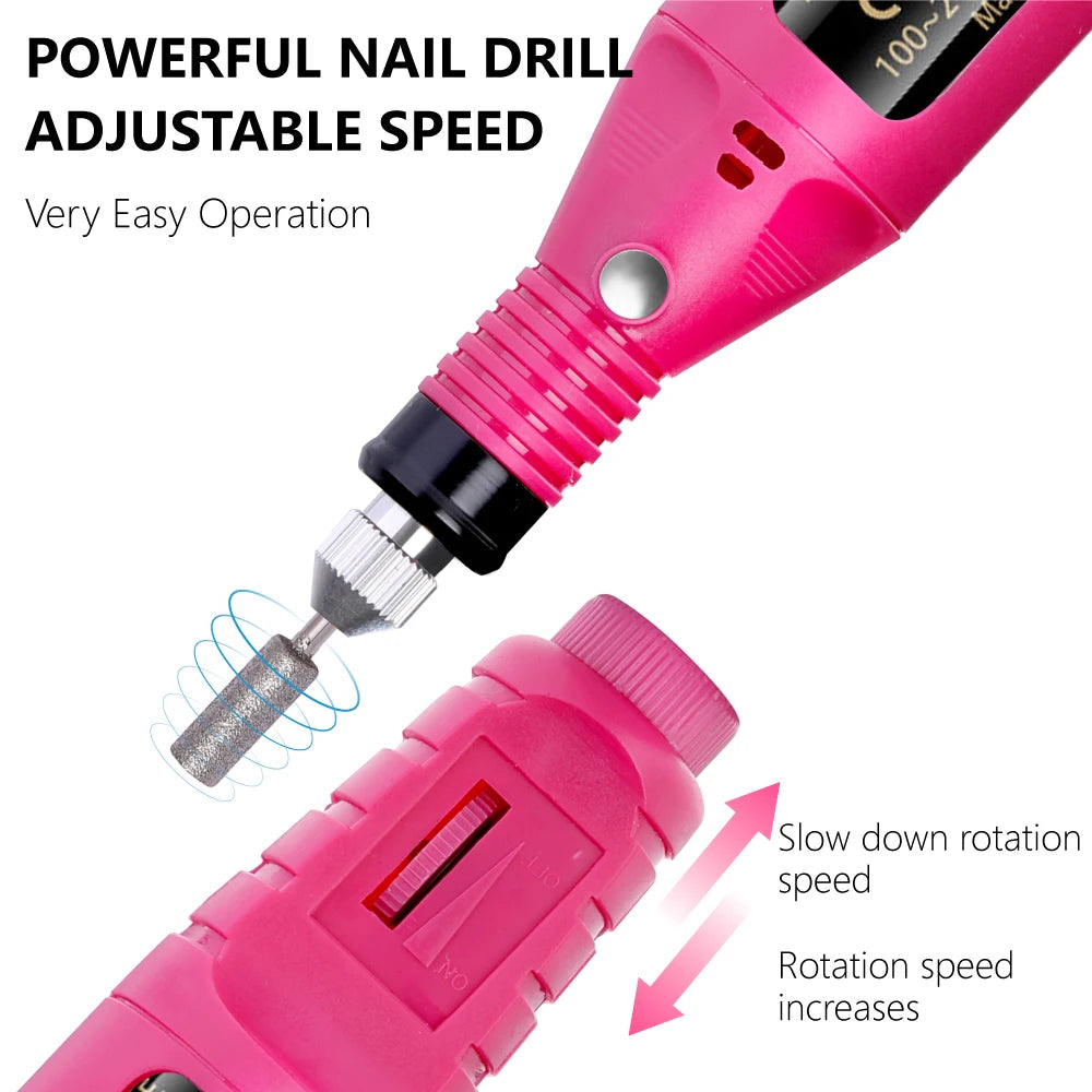 LULAA Strong Function Nail Drill Machine Set