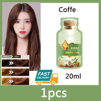 Natural Hair Dye Shampoo Gray White Hair Cover