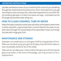 Dry Snorkel Set Diving Mask For Adults