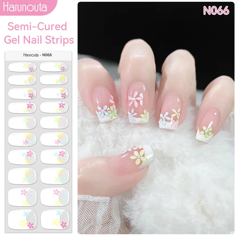 Full Cover Nail Gel Sticker Wraps Manicure