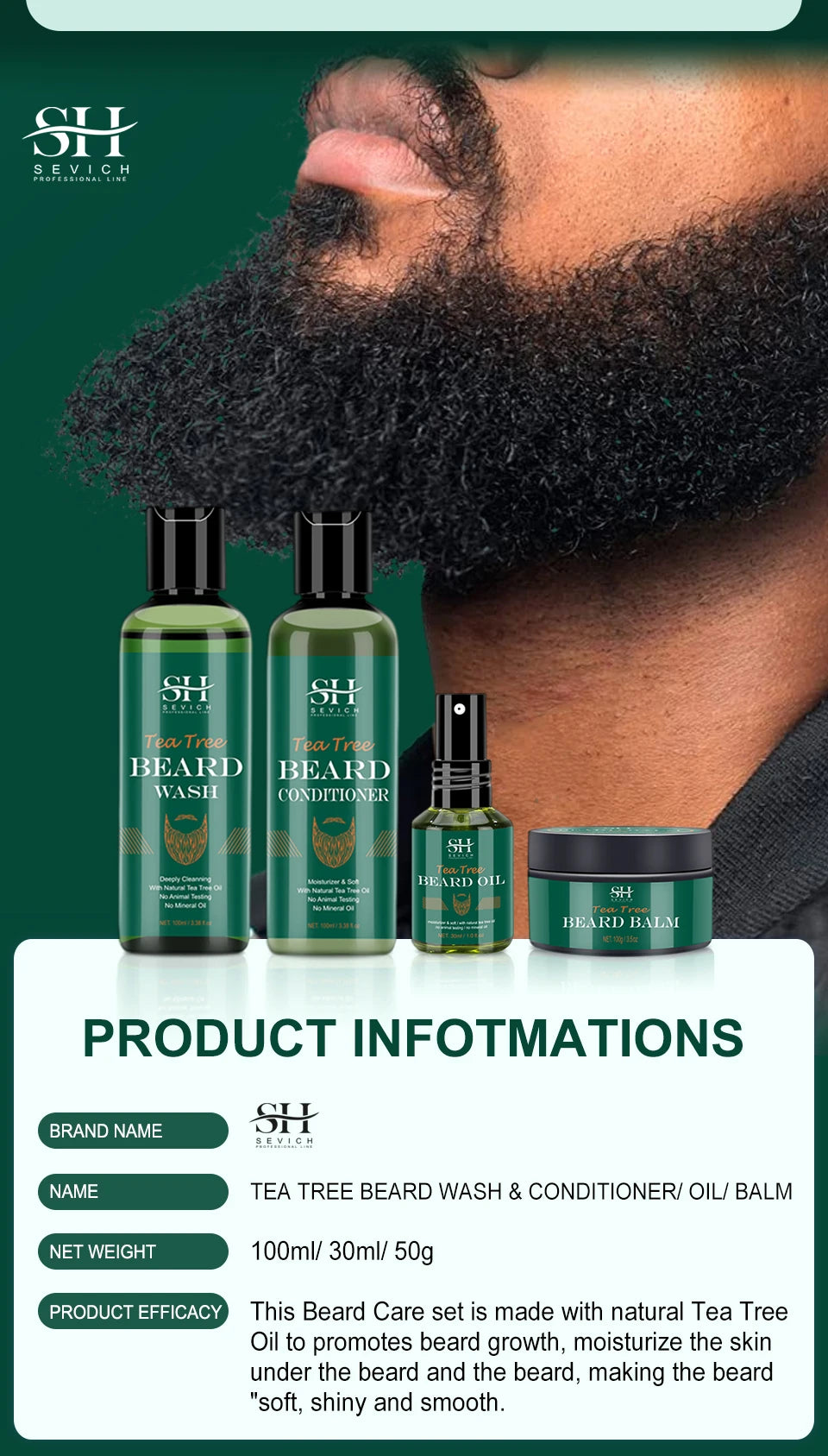 Sevich Tea Tree Beard Care